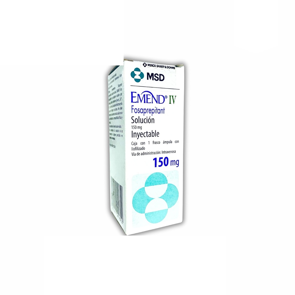 EMEND IV SOL INY 150 MG FOSAPREPITANT LAB MSD (RF) | Website Farmacias ...